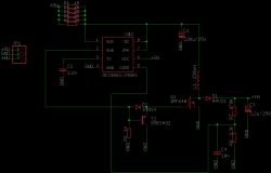 Voltage Converter Schematic on MC34063 Chip Voltage converter schematic with electronic components