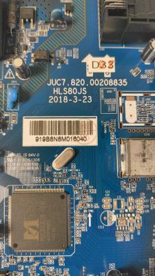 JUC7.820.00208835 HLS82JS TV mainboard - dead, no standby, identify LP5 LP6 components