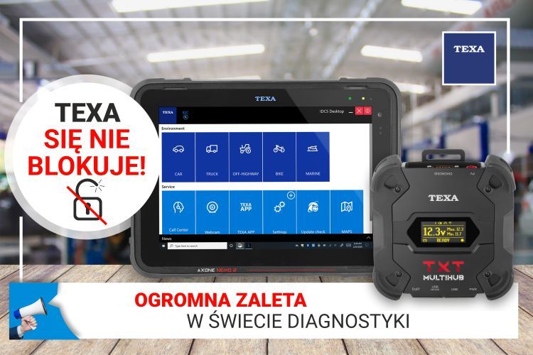 Testery TEXA się nie blokują! Ogromna zaleta w świecie diagnostyki Testery TEXA się nie blokują! Ogromna zaleta w świecie diagnostyki