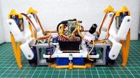 Czteronożny robot kroczący sterowany przez Arduino
