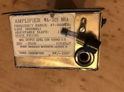Stary wzmacniacz antenowy Miap Amplifier WA-32S M6A 47-606MHz