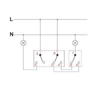 Connecting a Double Stair Switch for Two Circuits with a Single Stair Switch Integration
