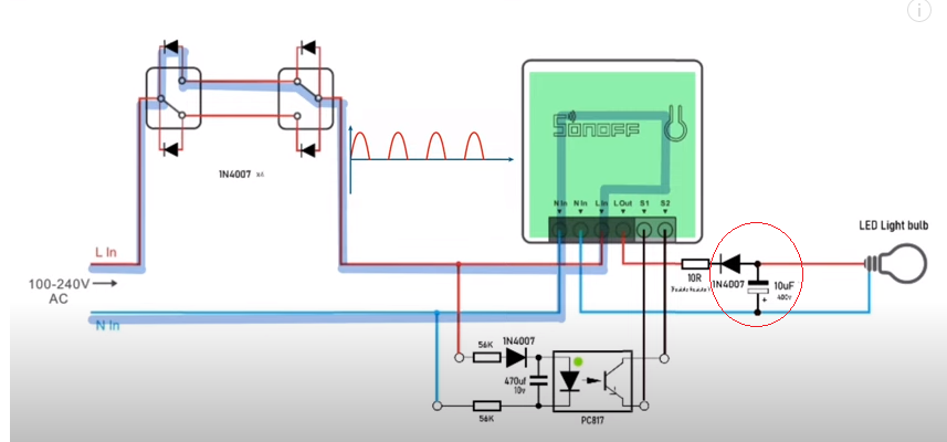 Modifying Tuya Mini for No-Neutral Installation: Experiences with Diode ...