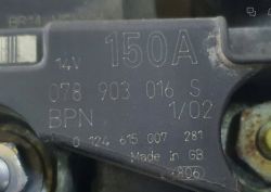 AUDI A8 D2 - zmiana alternatora, oznaczenia DF i DFM
