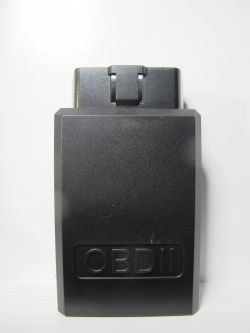 Black OBDII ELM327 scanner/code reader.