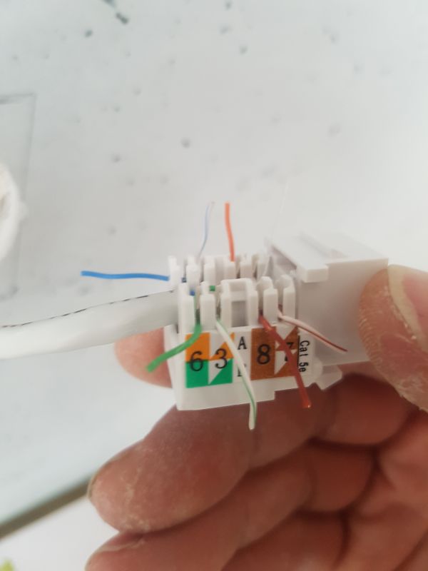 RJ45 Wall Socket & Twisted Pair: B Standard Connection, Cable Tester Results & Fixes RJ45 Wall Socket & Twisted Pair: B Standard Connection, Cable Tester Results & Fixes