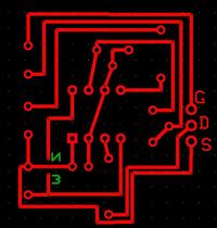 Ocena projektu PCB z ExpressPCB na podstawie schematu – pierwsza płytka, pliki JPG