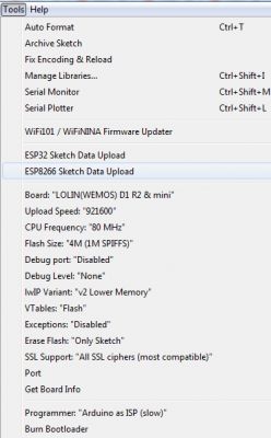 How do I set the ESP8266 to AP mode for WiFi network selection on first startup?