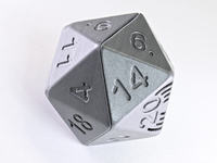 Gadająca, dwudziesto-ścienna kostka do gry