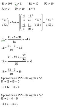 Źródło sterowane i met. potencjałów węzłowych