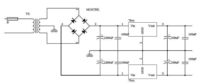 [problem] Dlaczego stabilizator 7912 daje -17V zamiast -12V w zasilaczu symetrycznym?