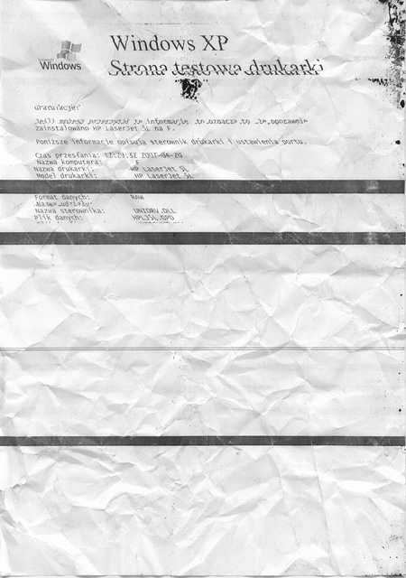 [HP LaserJet 5L] HP LaserJet 5L - Pasy i przesunięte linie podczas drukowania, co robić?
