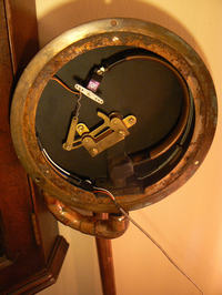 Steampunkowy wskaźnik ciśnienia sieci