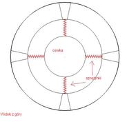 Subwoofer i jego zawieszenie dolne na sprężynach