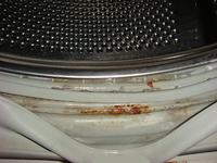 INDESIT WG835TX - Jak zlokalizować wyciek wody przy odważniku?