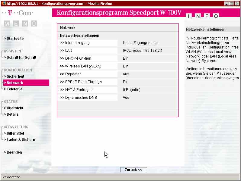 Ruter Speedport W 700v Problem Z Podlaczeniem Elektroda Pl