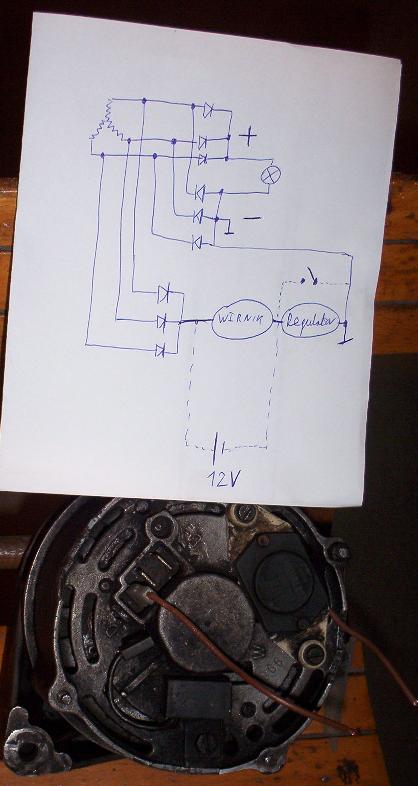 Alternator Golf II jako generator prądu. Alternator Golf II jako generator prądu.