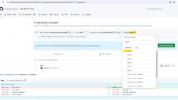 GitHub comparison screen between main and patch-6 branches in the OpenBK7231T_App repository.