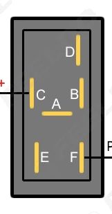 Uniwersalny przełącznik - Kostka podłączenia przełącznika