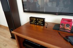 LED weather station with NTP clock and calendar