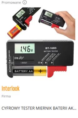 Cyfrowy tester baterii BT-168D z ekranem wyświetlającym 1,46V, sprawdzający baterię AA.