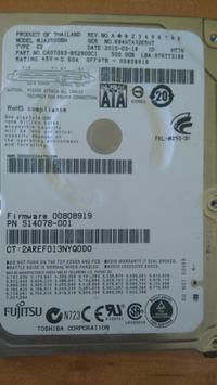 FUJITSU MJA2500BH - wyrwane gniazdo zasilania FUJITSU MJA2500BH - wyrwane gniazdo zasilania