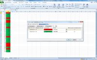 Excel - change the color of cells in column B when in the same row B >= A