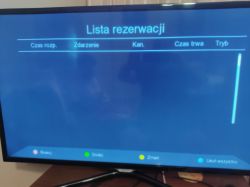 Dlaczego nie mogę sterować dekoderem DVB-T2 za pomocą pilota? Lista rezerwacji.