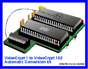 Video Crypt Zestaw do konwersji Videocrypt 1 -> 2 Digitrona 1994 - jak działa moduł ...