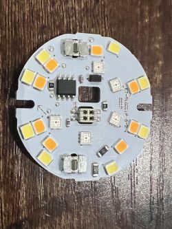 Circuit Board of Anwio AN-G250-1XD LED Bulb Close-up view of the circuit board from the Anwio AN-G250-1XD LED bulb.
