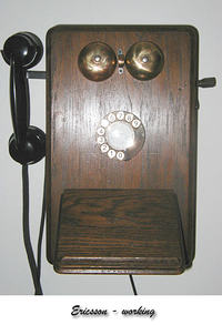 Stare aparaty telefoniczne sprzed 1950 - zdjęcia, schematy, wymiana części
