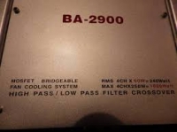 Boss BA-2900 - Brak sygnału na kanałach, dioda Power świeci, wentylator działa