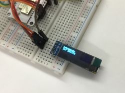 Simple controller for a 128x32 OLED display from scratch - software I2C with SSD1306