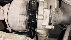 Audi A4 B6 1.9TDI - skutek wycieku oleju z baryłki zasilania turbiny olejem Audi A4 B6 1.9TDI - skutek wycieku oleju z baryłki zasilania turbiny olejem