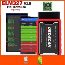 OBD2 Diagnostic Interface ELM327 V1.5 with W600-B800 Chip ELM327 V1.5 OBD2 diagnostic interface with WinnerMicro chip.