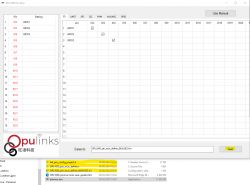 View of the OPL1000 Pin-Mux program with highlighted files.