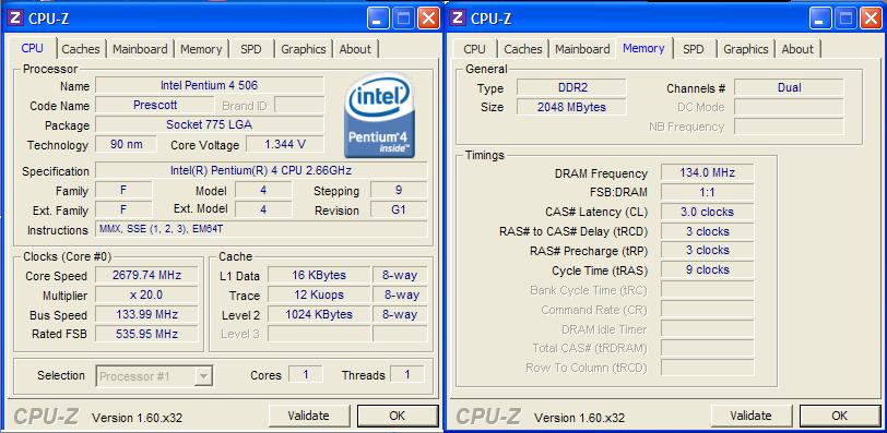 Podkręcanie P4 2,66 Ghz - jakie ustawienia