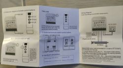 Manual for WiFi module with RF 433 MHz remote control for blind operation.