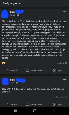 Błąd 01542 w Audi A3 2001 1.8t - czujnik obrotu, częste występowanie po myciu