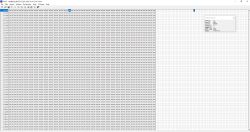 Screenshot of the HxD editor showing a binary file filled with hexadecimal FF values in every cell.