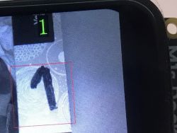 Digit Recognition on Sipeed M1s Dock Display showing the recognized digit 1