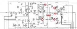 Onkyo TX-SR505E - wymiana 2SC1740S-S na BC546B, problem z przekaźnikiem