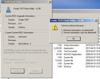 Dell 1537 - Aktualizacja BIOS nie powiodła się, komunikat błędu przy wersjach A09-A11