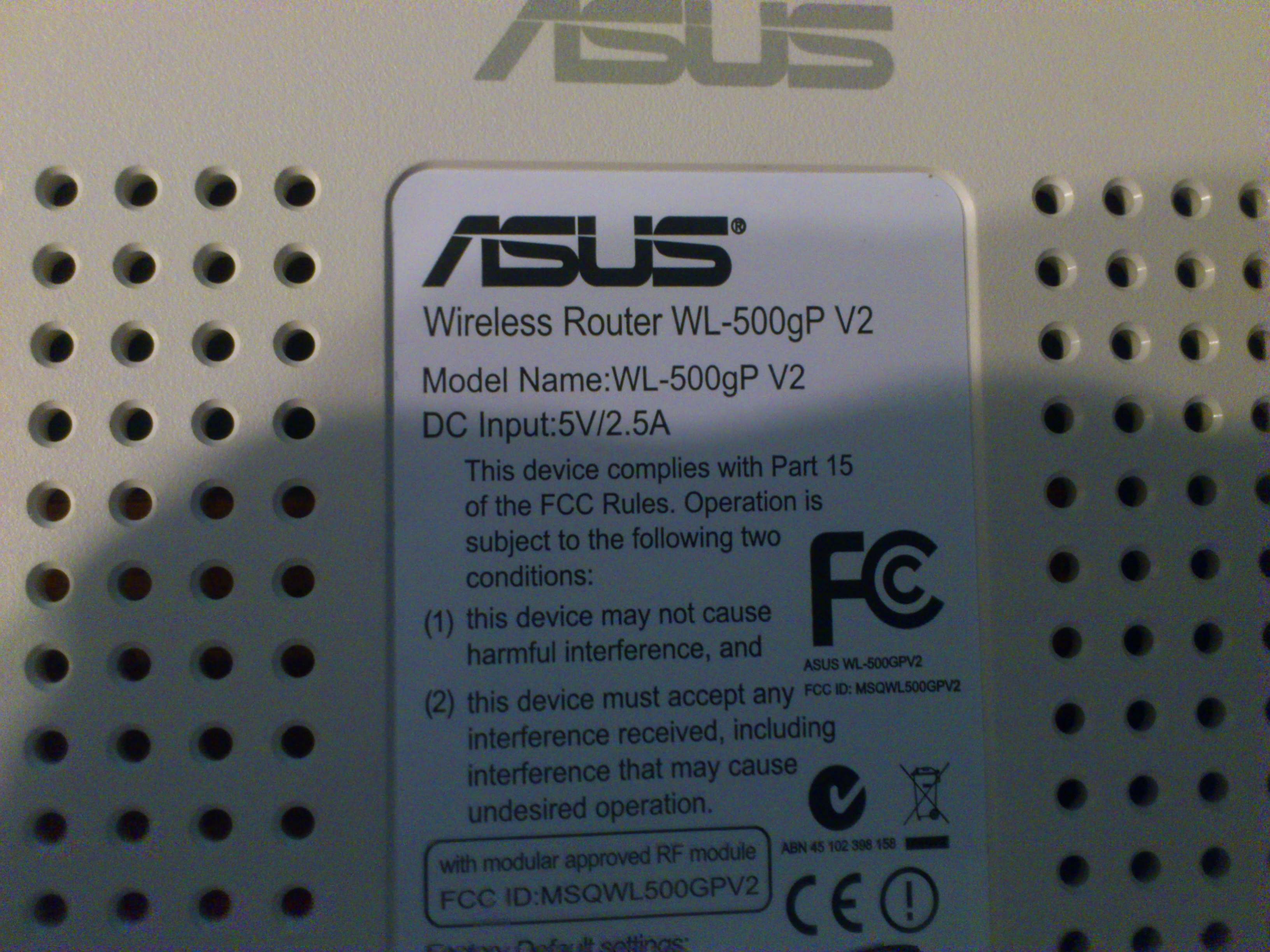 Asus wl 500gp v2 openwrt настройка