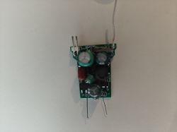 Electronic Module with Components Electronic module with several components on a green circuit board.