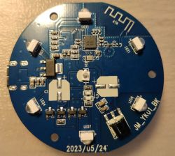 Universal Remote IRC03 Circuit Board Circuit board with electronic components and LEDs.