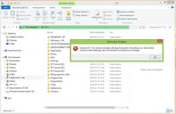 Okno Eksploratora Windows z komunikatem o odmowie dostępu.