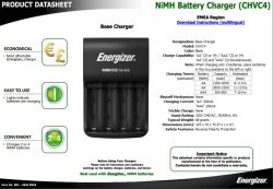 Ładowarka akumulatorów Energizer CHVC4-EU - szukam instrukcji