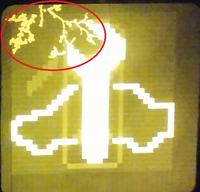 Opel Vectra C Delphi - Dziwny "artefakt" na wyświetlaczu deski rozdzie