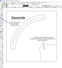 Zegar wykonany na woltomierzach